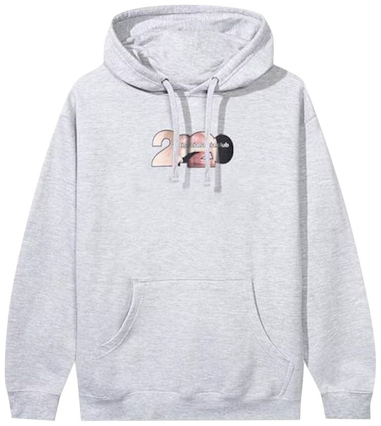 Grey anti social social club hoodie clearance