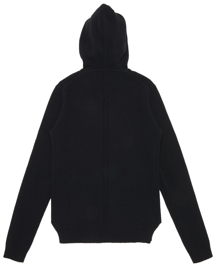 Rick Owens Knit Hoodie Black