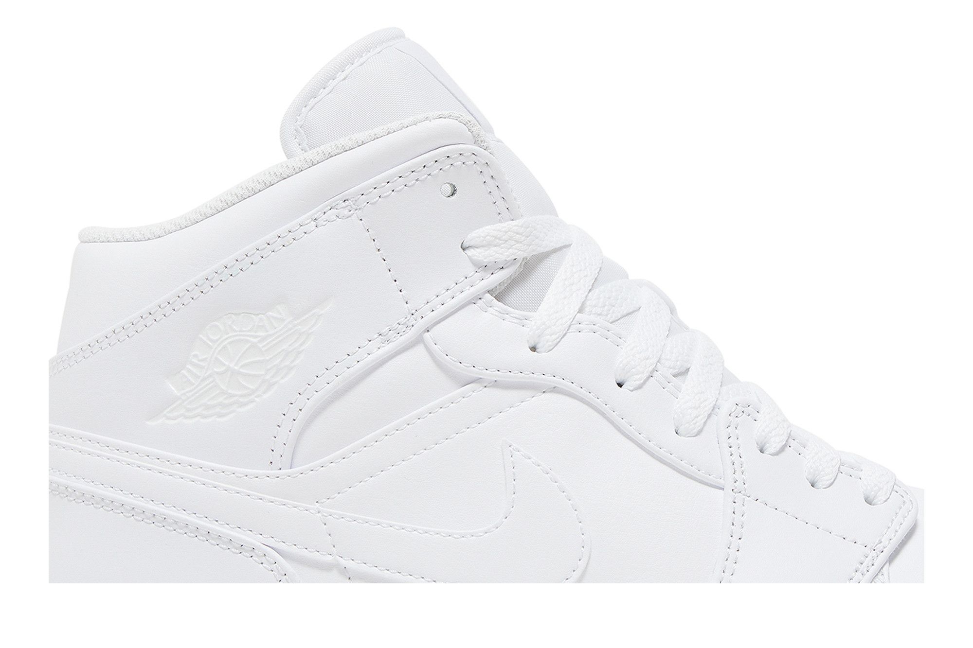 Buy Air Jordan 1 Mid 'Triple White' - 554724 136 | GOAT