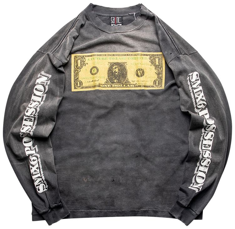 SAINT Mxxxxxx KMR Long Sleeve Tee Black