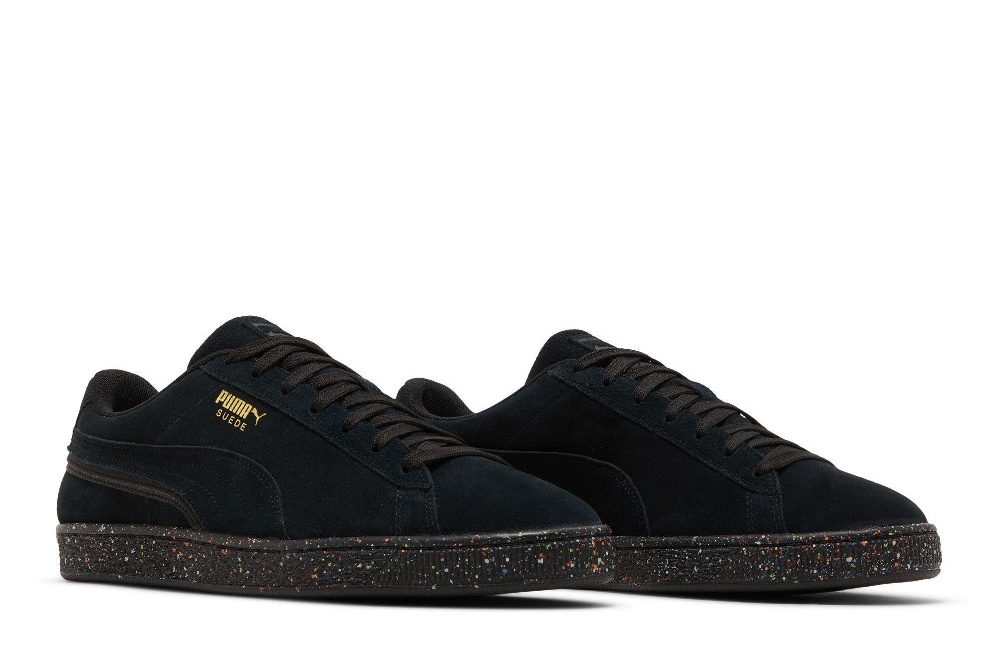 Buy Suede Triplex Mono Black Paint Splatter 386852 01 GOAT CA