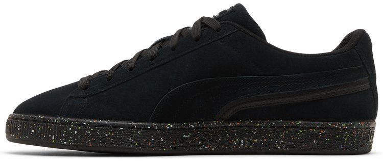 Puma Suede Triplex Mono Black Paint Splatter