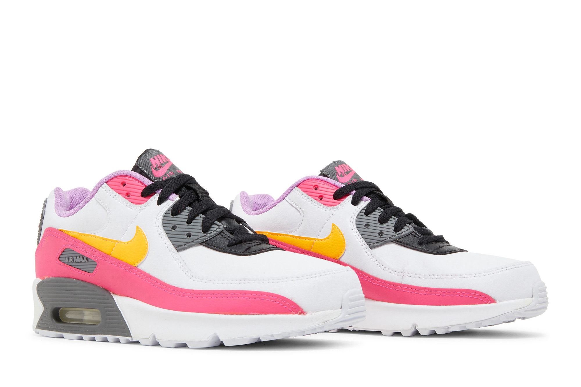 nike air max 90 white pink orange
