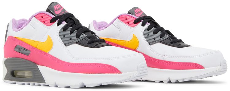 Nike Air Max 90 GS White Hyper Pink Orange