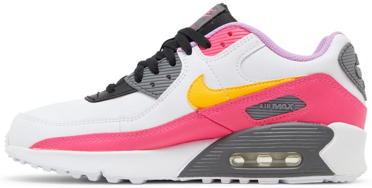 Nike Air Max 90 GS White Hyper Pink Orange