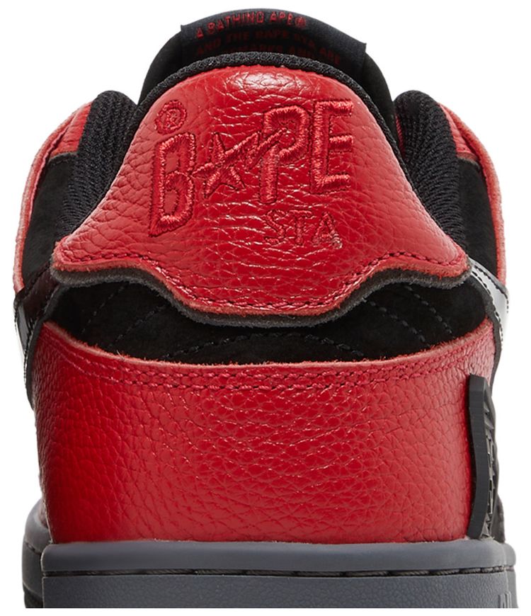 BAPE Sk8 Sta Black Red