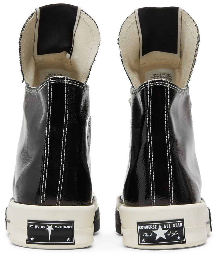 Rick Owens x Converse TURBODRK Chuck 70 High Black Lacquer