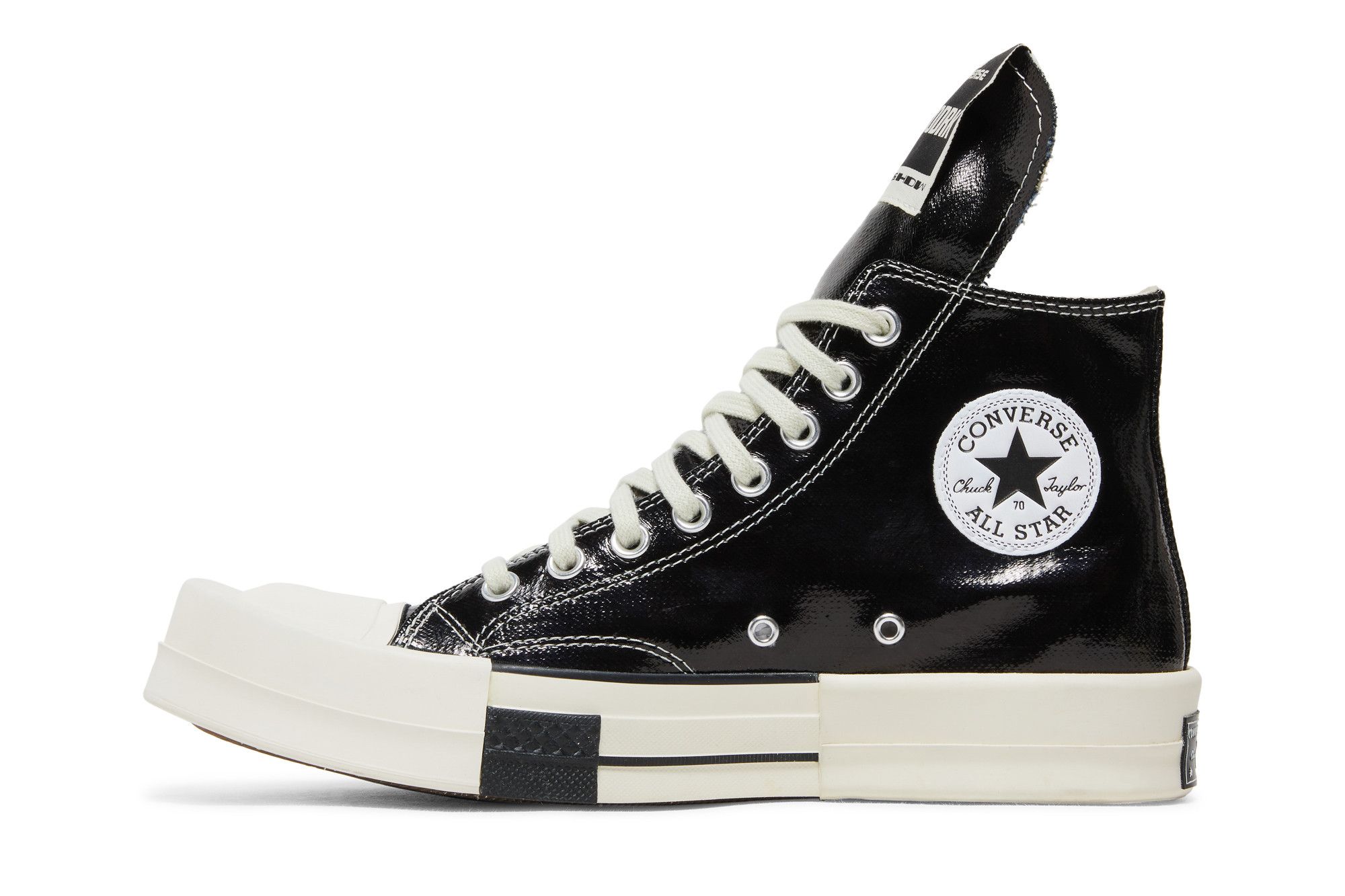 rick owens converse ブラックエナメル NEW Converse x Rick Owens TURBODRK Chuck 70 High 'Black