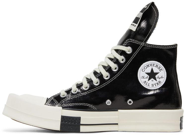 Rick Owens x Converse TURBODRK Chuck 70 High Black Lacquer