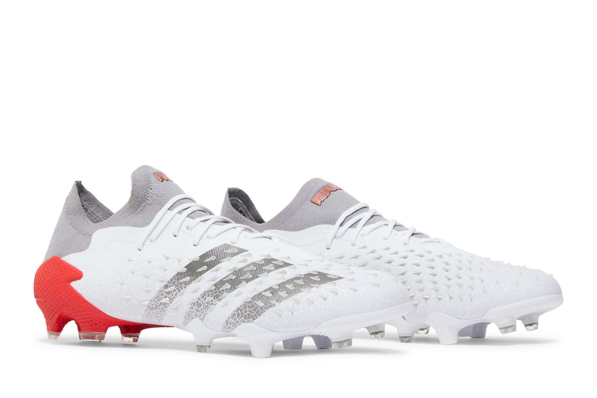 Buy Adidas Predator Freak.1 Low FG 'White Solar Red' - FY6263 | GOAT