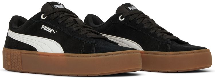 Puma Wmns Smash Platform v2 Suede Black Gum