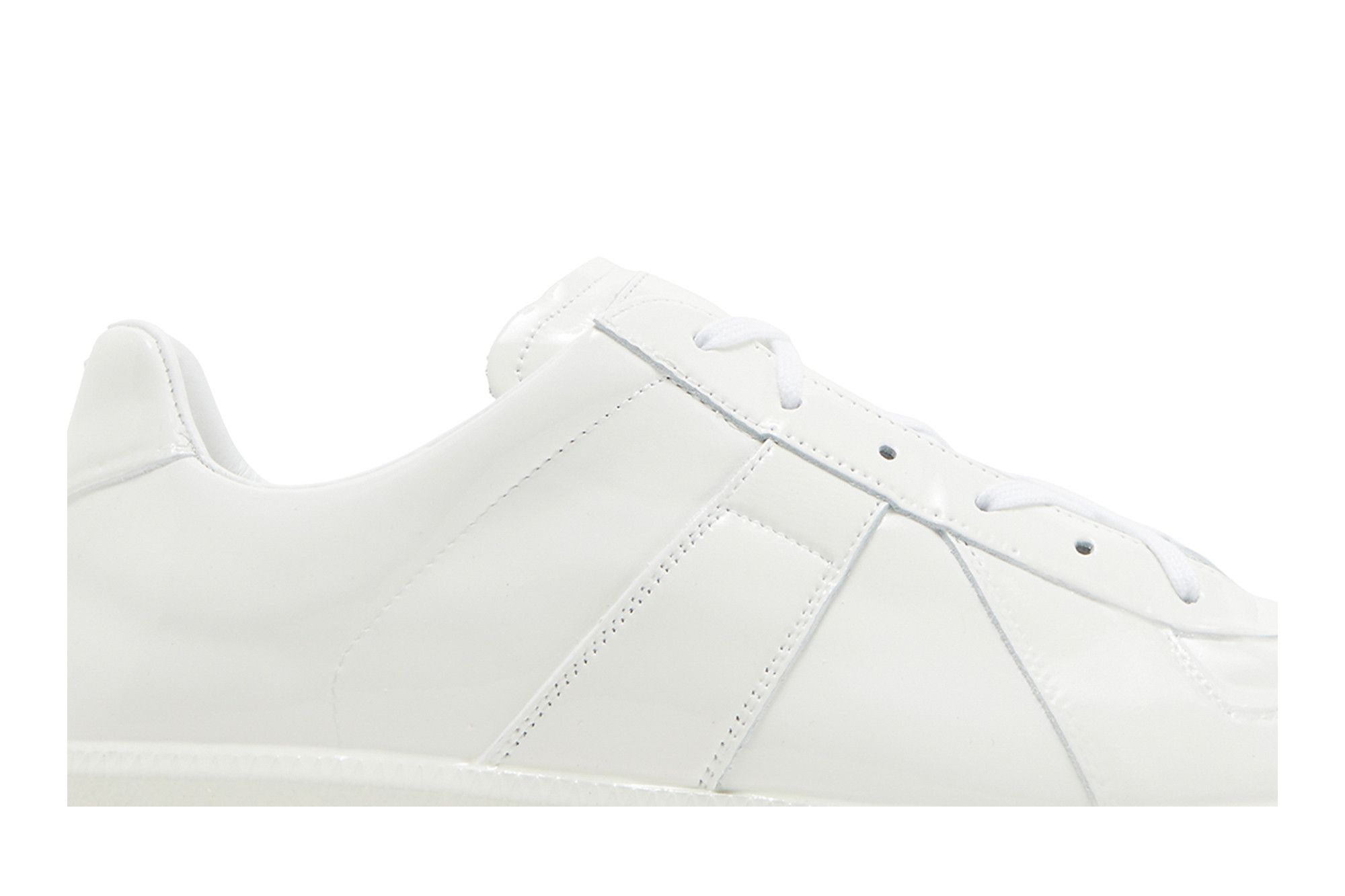 【りぃ】Maison Margiela REPLICA Maison Margiela - Replica Serpentine Leather & Suede Low Top