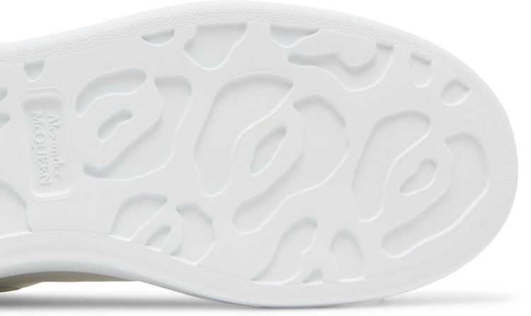 Alexander McQueen Oversized Sneaker Studded   White Silver