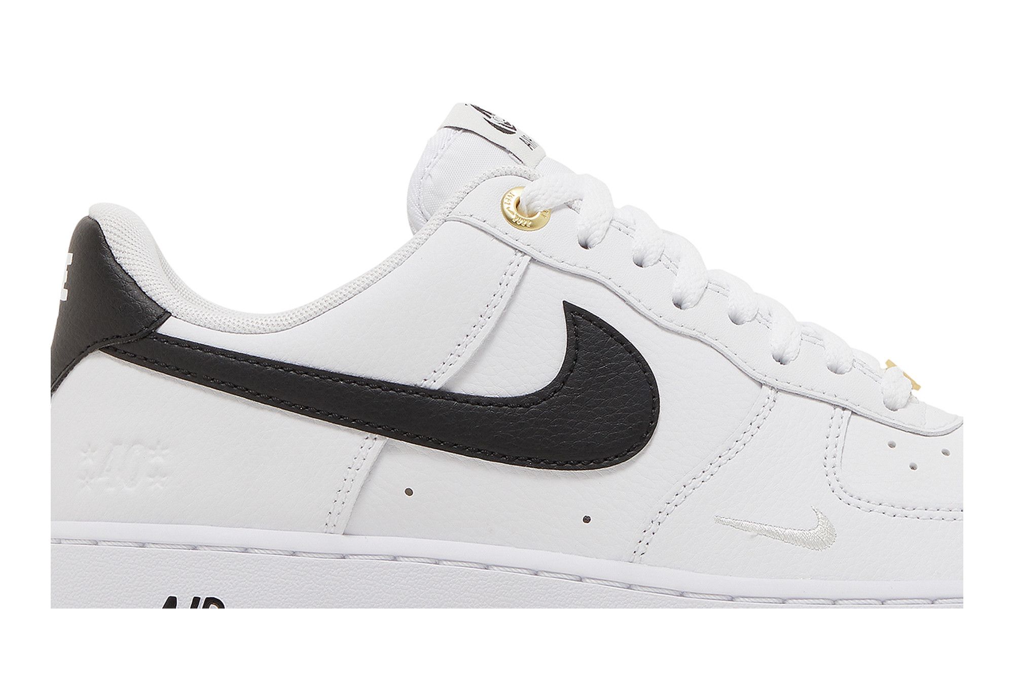 Black air force one white tick hot sale