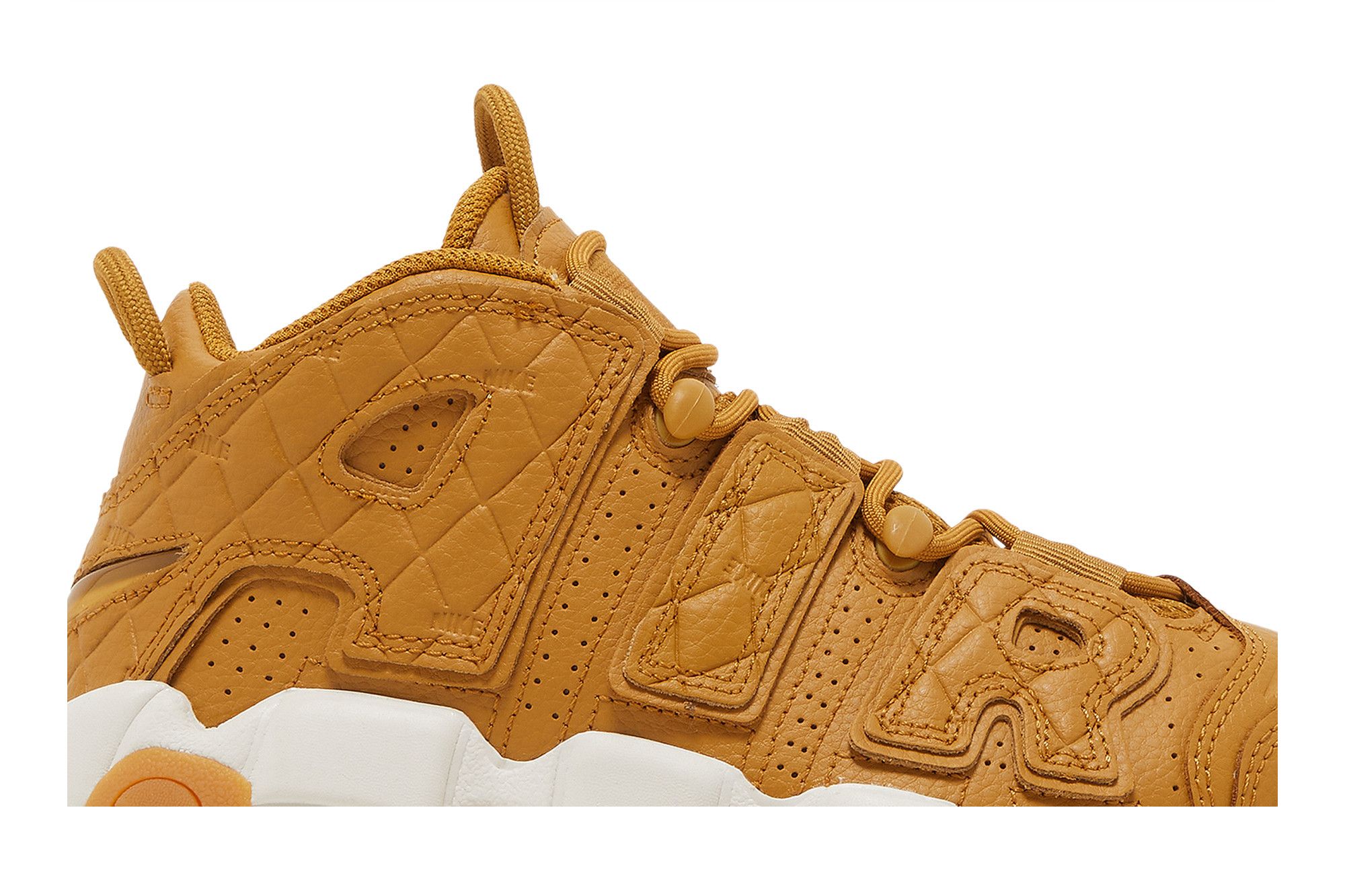 スニーカー Nike WMNS Air More Uptempo Wheat Gum DX3375-700 DX3375-700] Womens Nike Air More Uptempo Quilted Wheat Gum