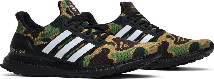 A Bathing Ape x UltraBoost 40 Green Camo