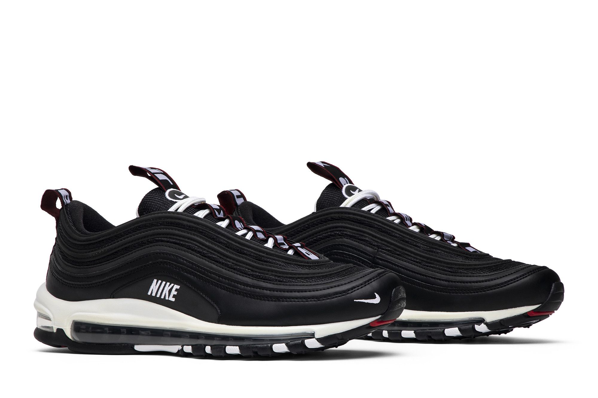 Nike air max 97 premium black and white discount