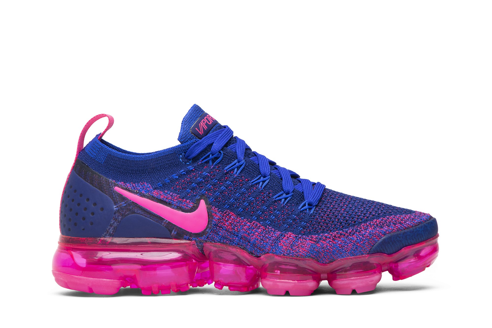 pink and blue nike vapormax