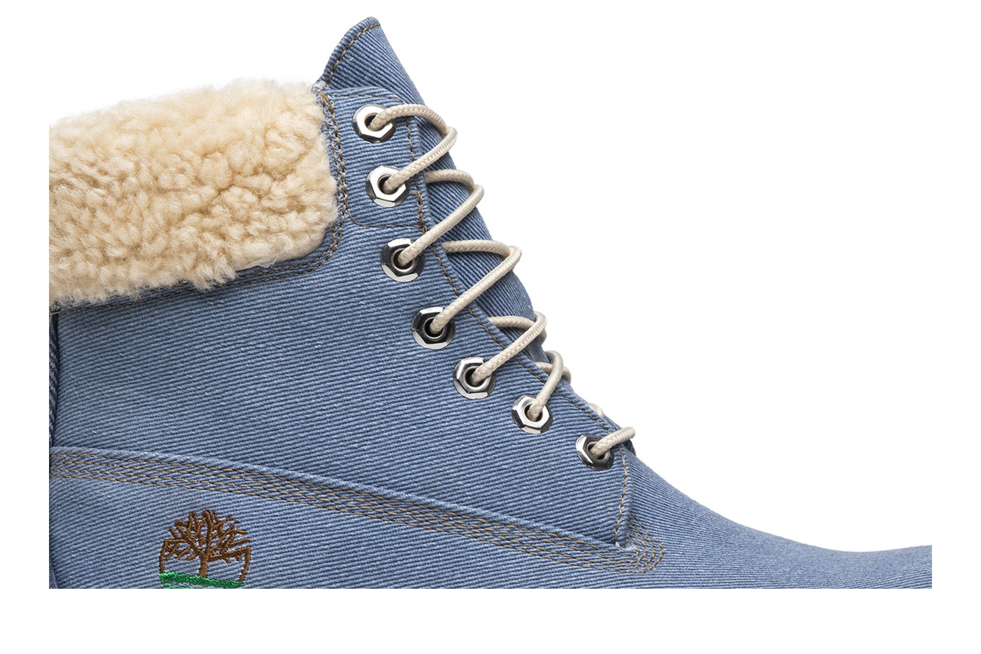Size 6.5 Just Don x 6 Inch Fabric Boot Blue