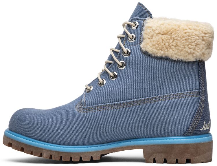 Just Don x Timberland 6 Inch Fabric Boot Blue