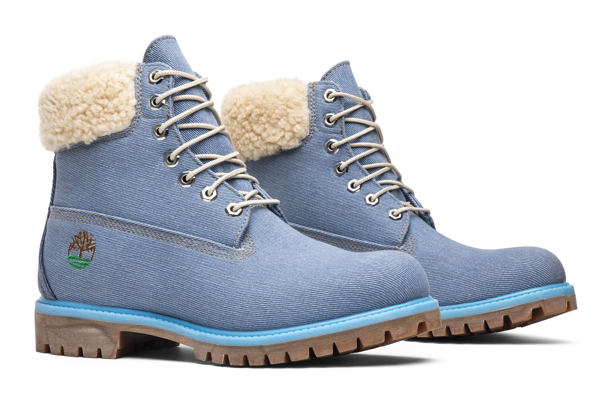 Denim blue timberland boots online