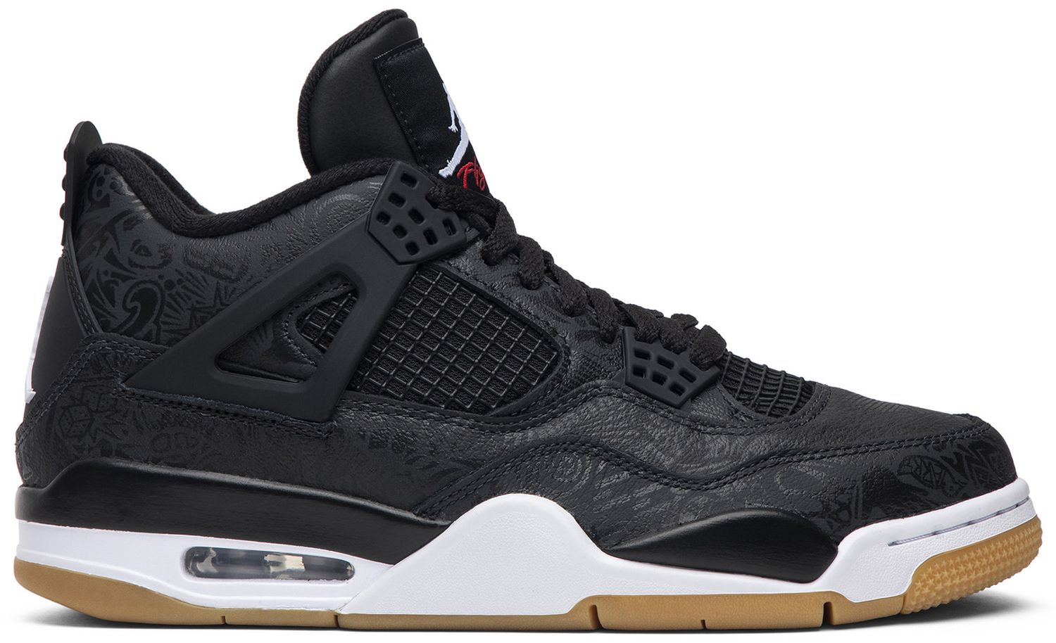 laced jordan 4