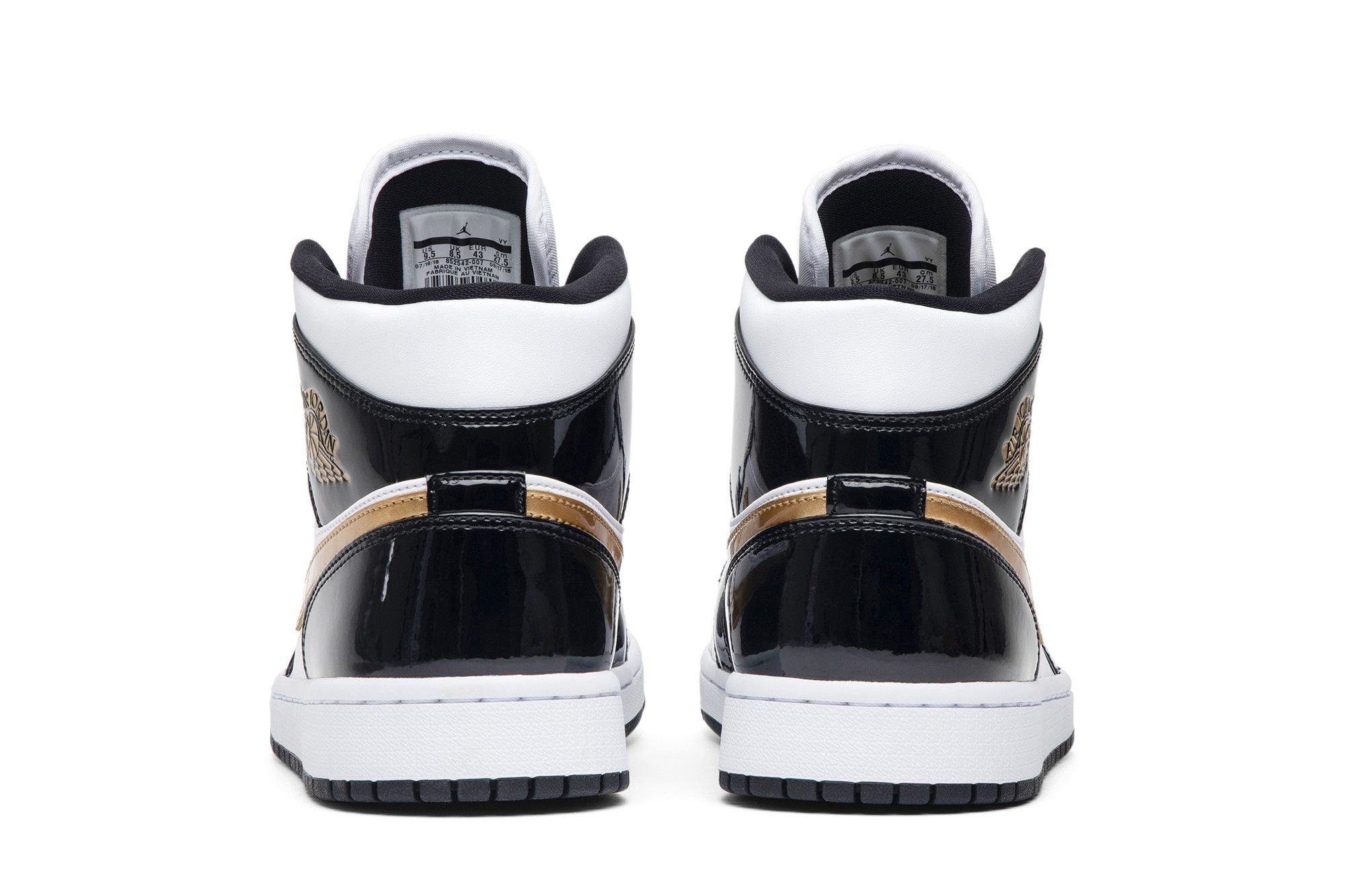 Buy Air Jordan 1 Mid Patent SE Black Gold 852542 007 GOAT UK