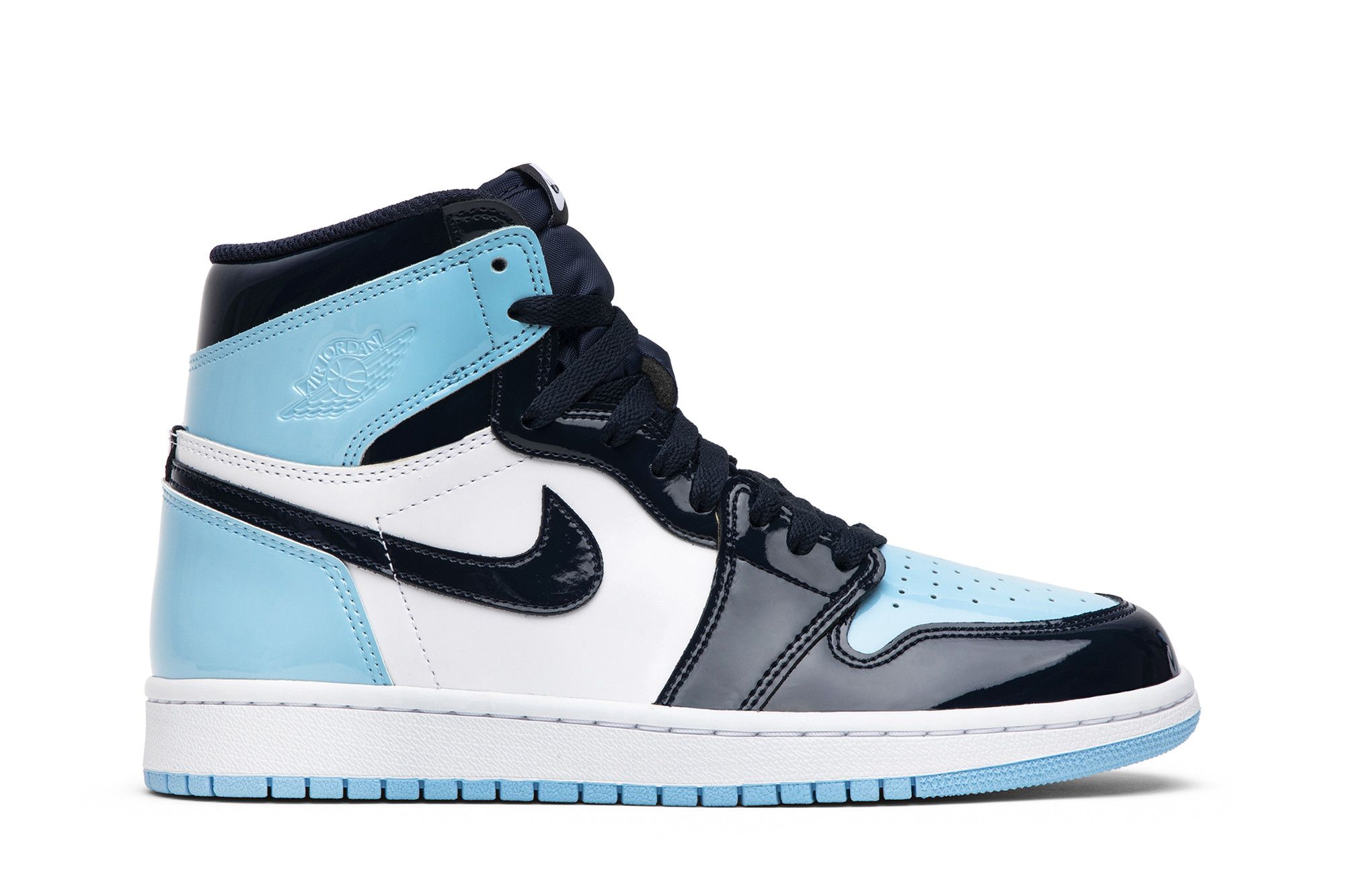 blue women's jordan 1