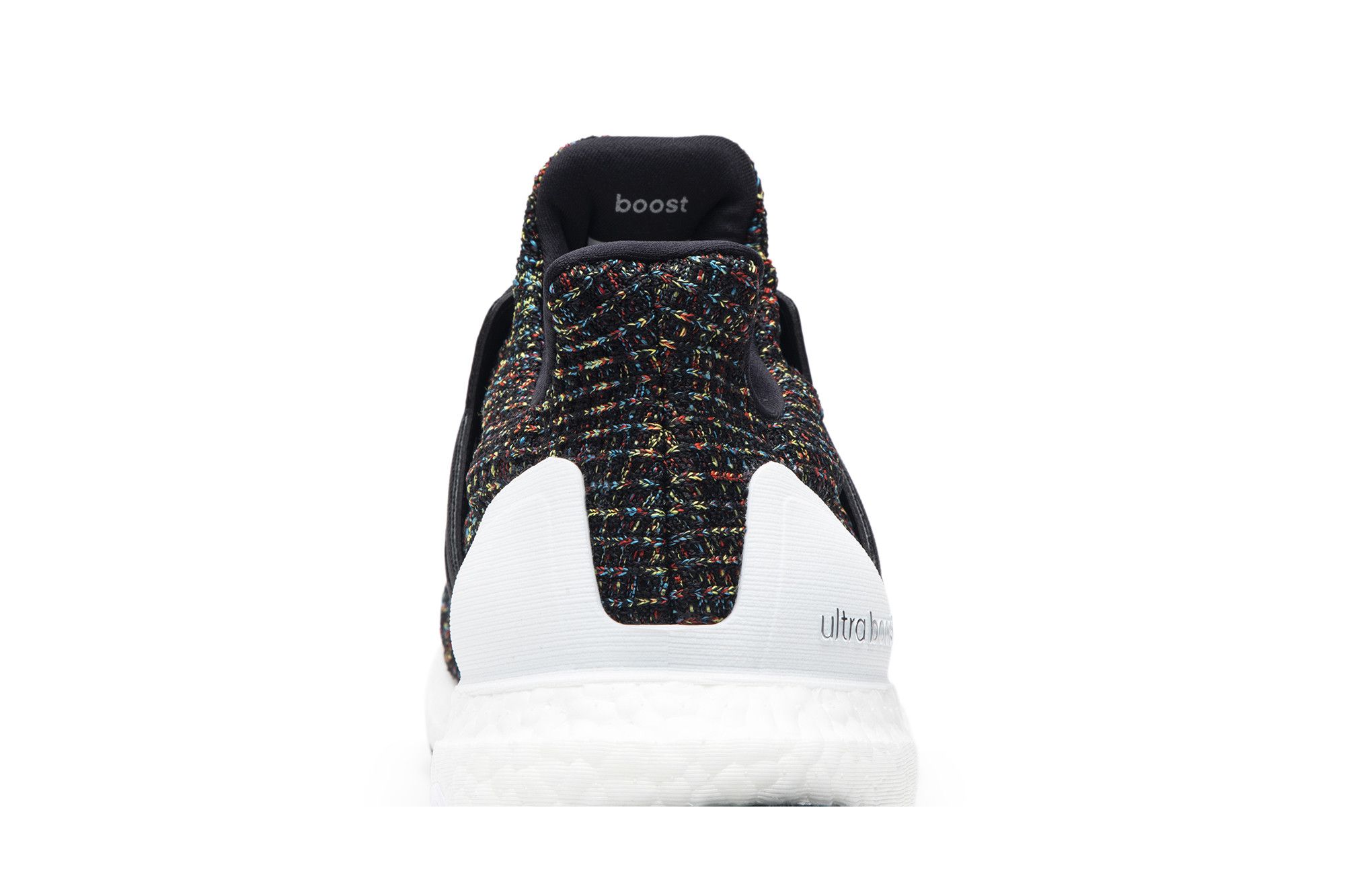 Ultra boost 4.0 black multicolor white heel cage store