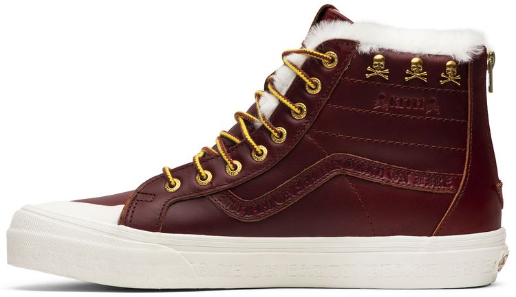 Kith x Mastermind World x Vans Sk8 Hi Reissue Zip LX Brown