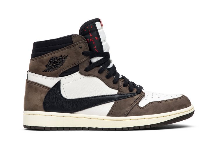 Air Jordan 1 Sail/Dark Mocha-University Red-Black