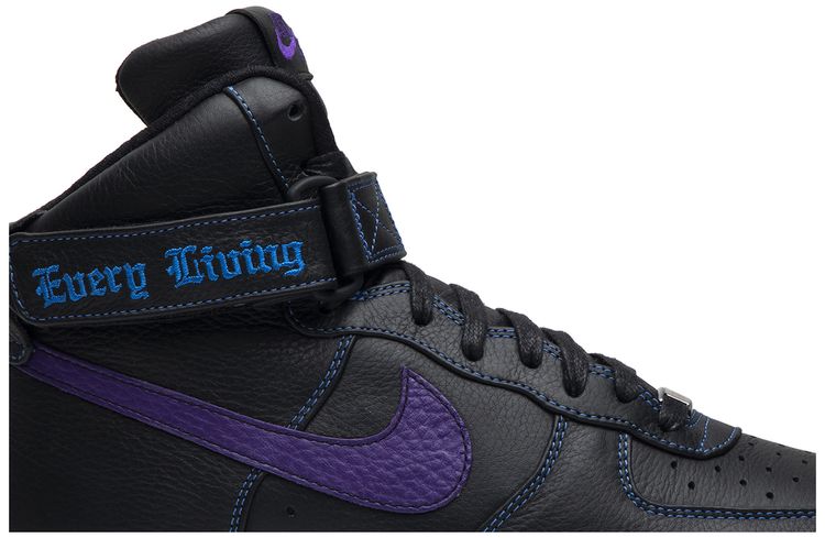 Vlone x Nike Air Force 1 High Purple Swoosh Sample
