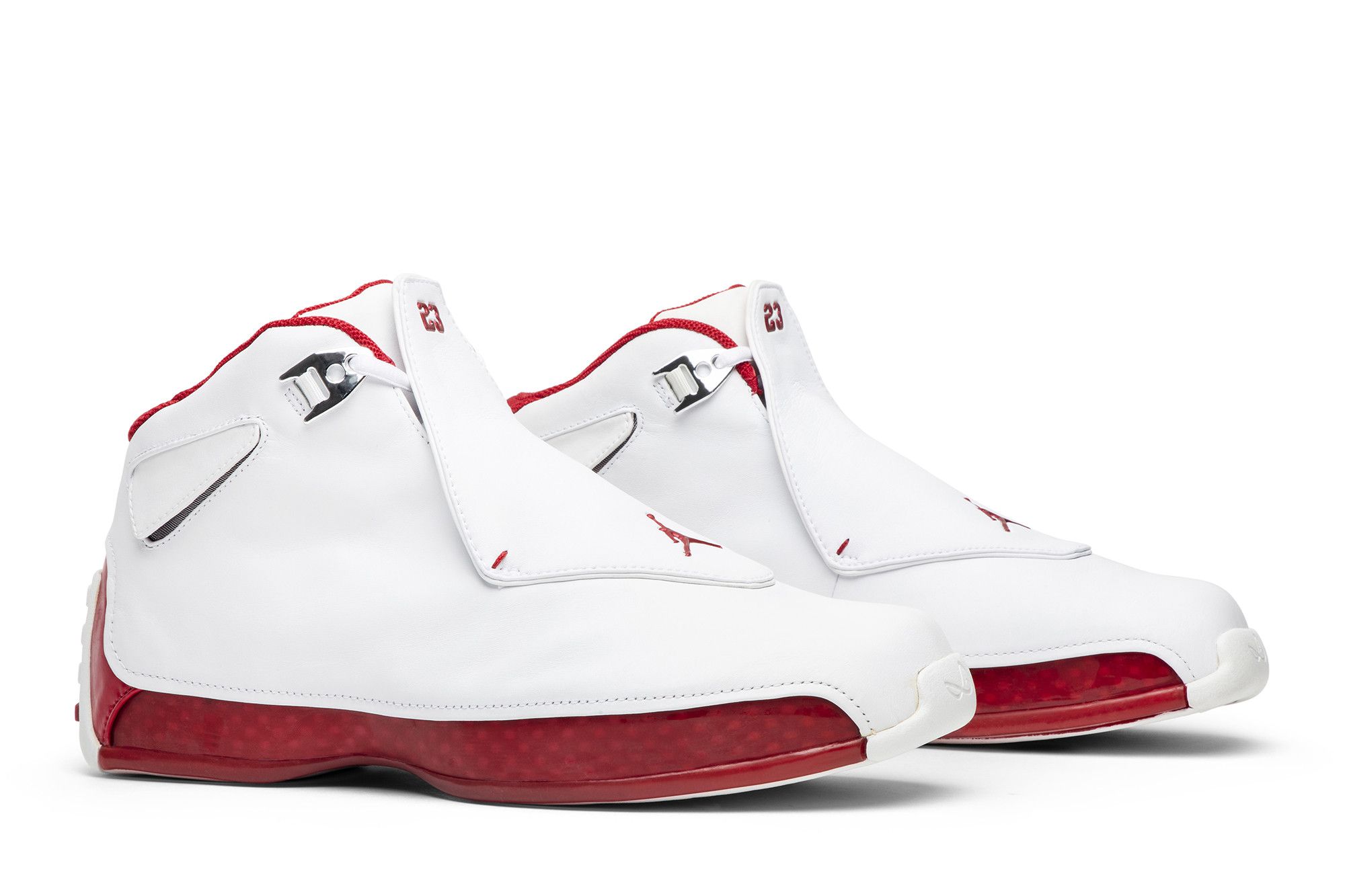 Buy Air Jordan 18 OG White Varsity Red 305869 161 GOAT