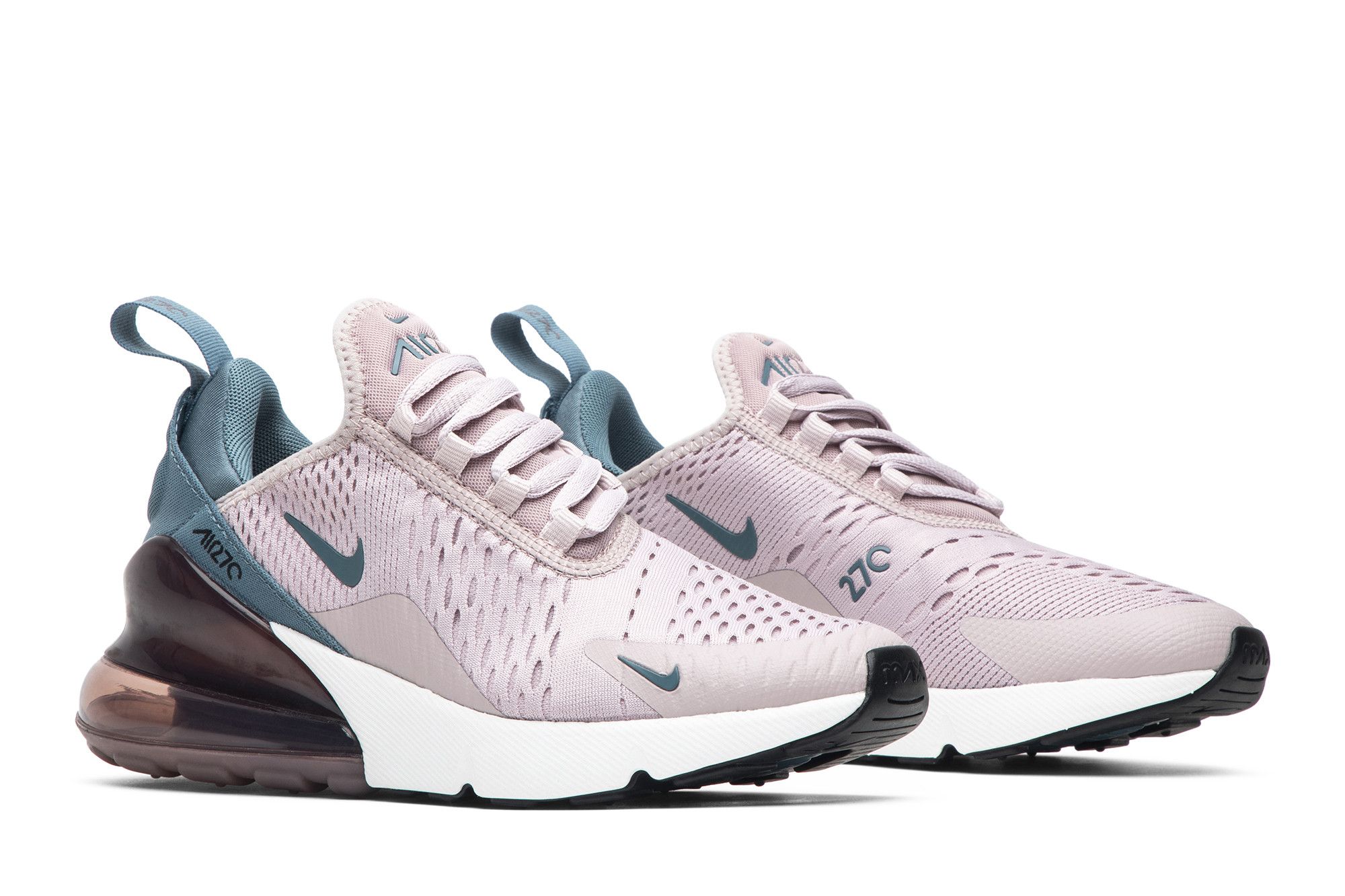 Nike women's air max 270 trainer particle rose / celestial teal clearance