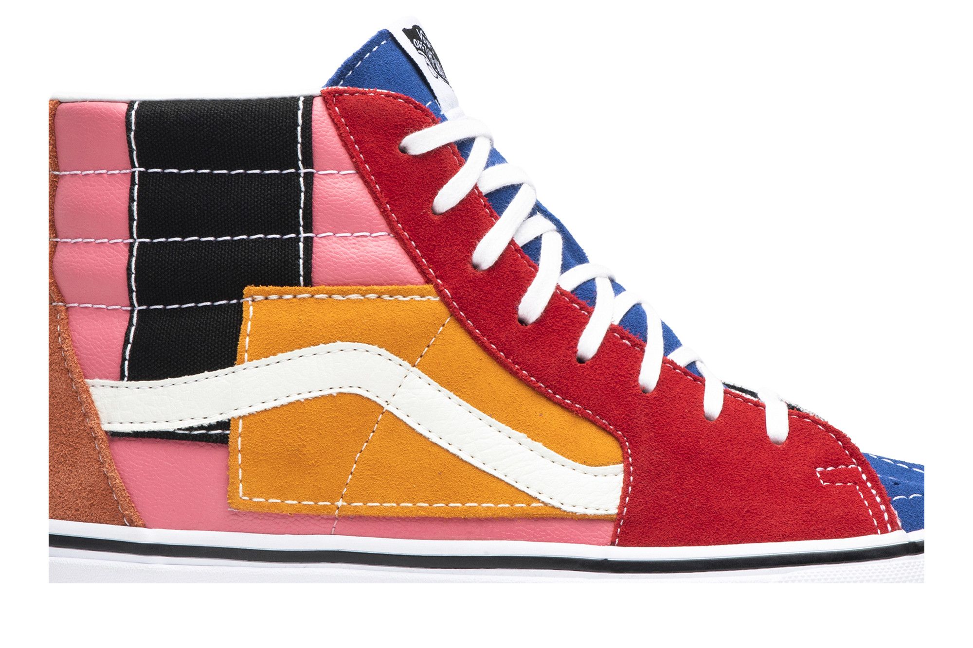 Patchwork high top vans top