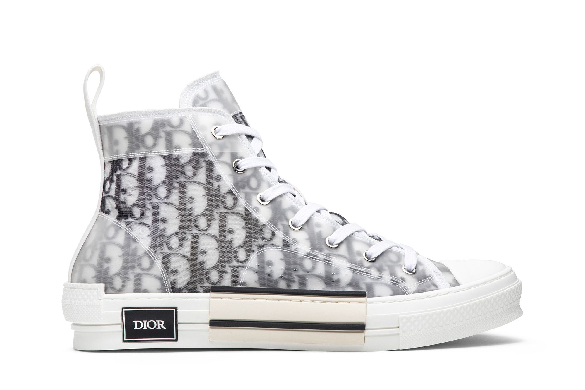 B23 HighTop Sneaker RutheniumColored Dior Oblique Jacquard  DIOR US