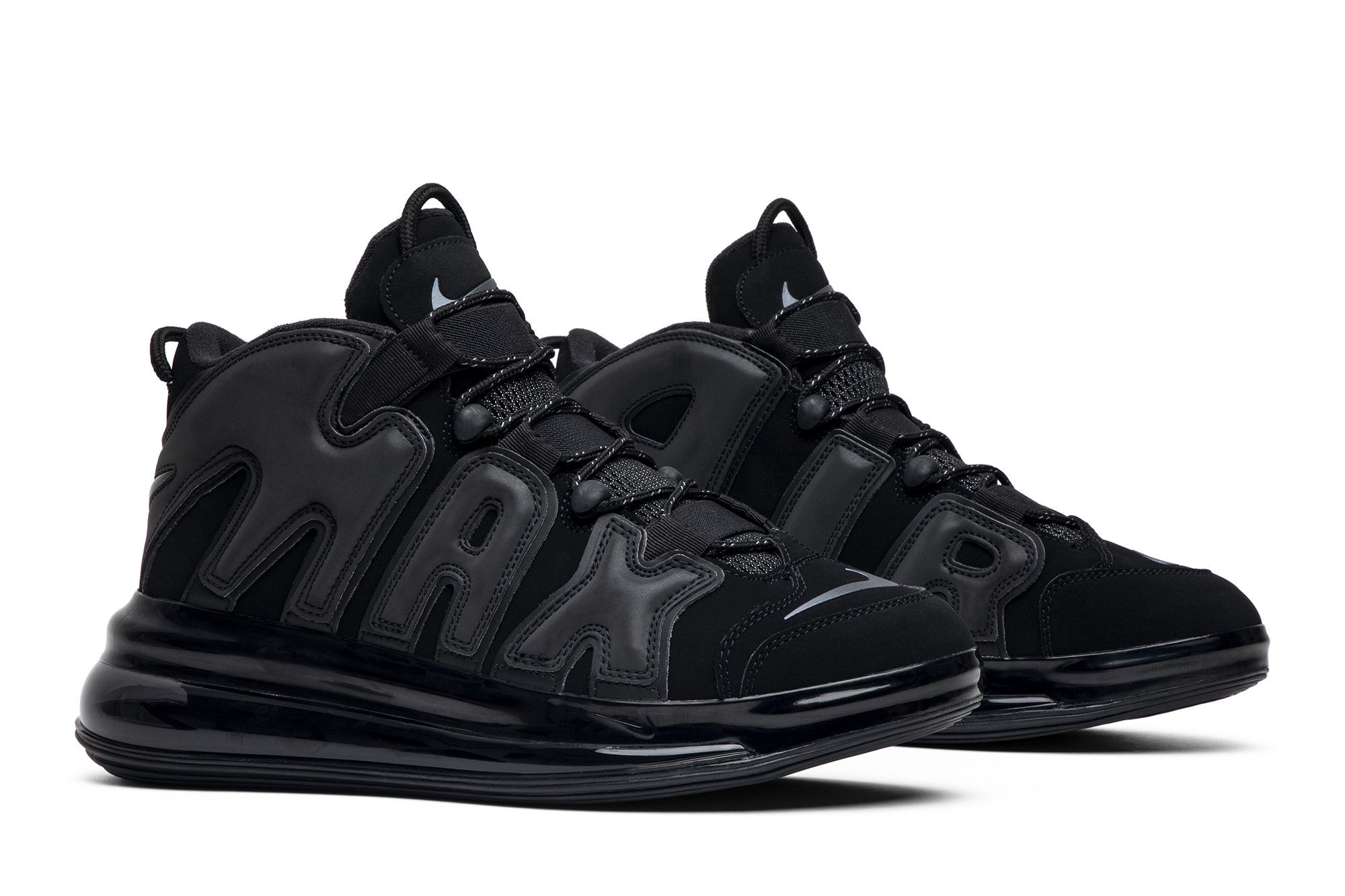 Buy Air More Uptempo 720 QS 'Triple Black' - BQ7668 001 | GOAT
