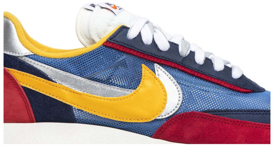 sacai waffle blue red
