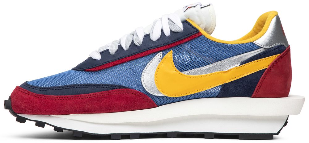 sacai waffle blue red
