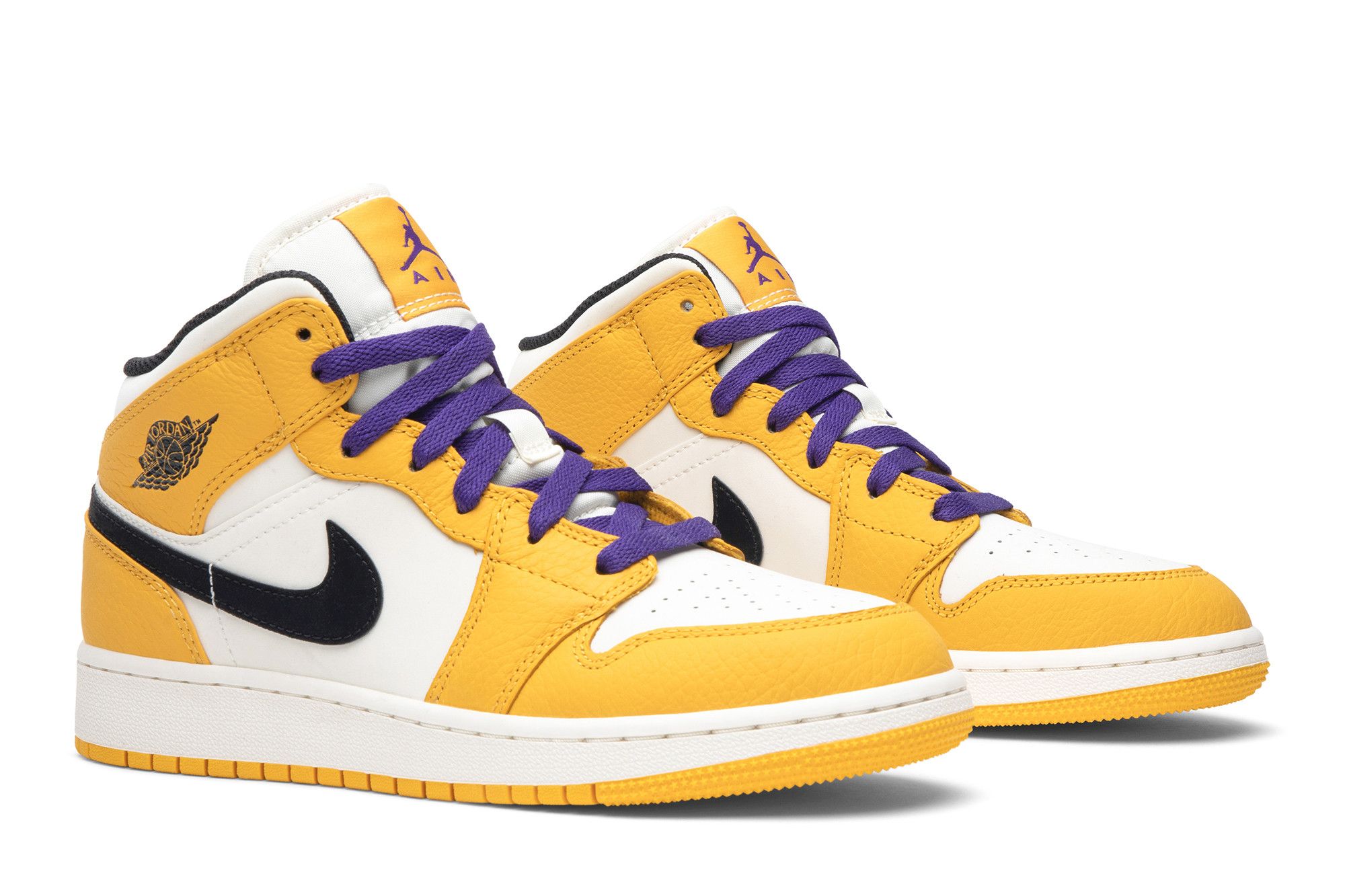 Buy Air Jordan 1 Mid GS 'Lakers' - BQ6931 700 | GOAT