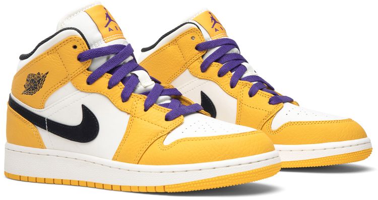 Air Jordan 1 Mid GS Lakers