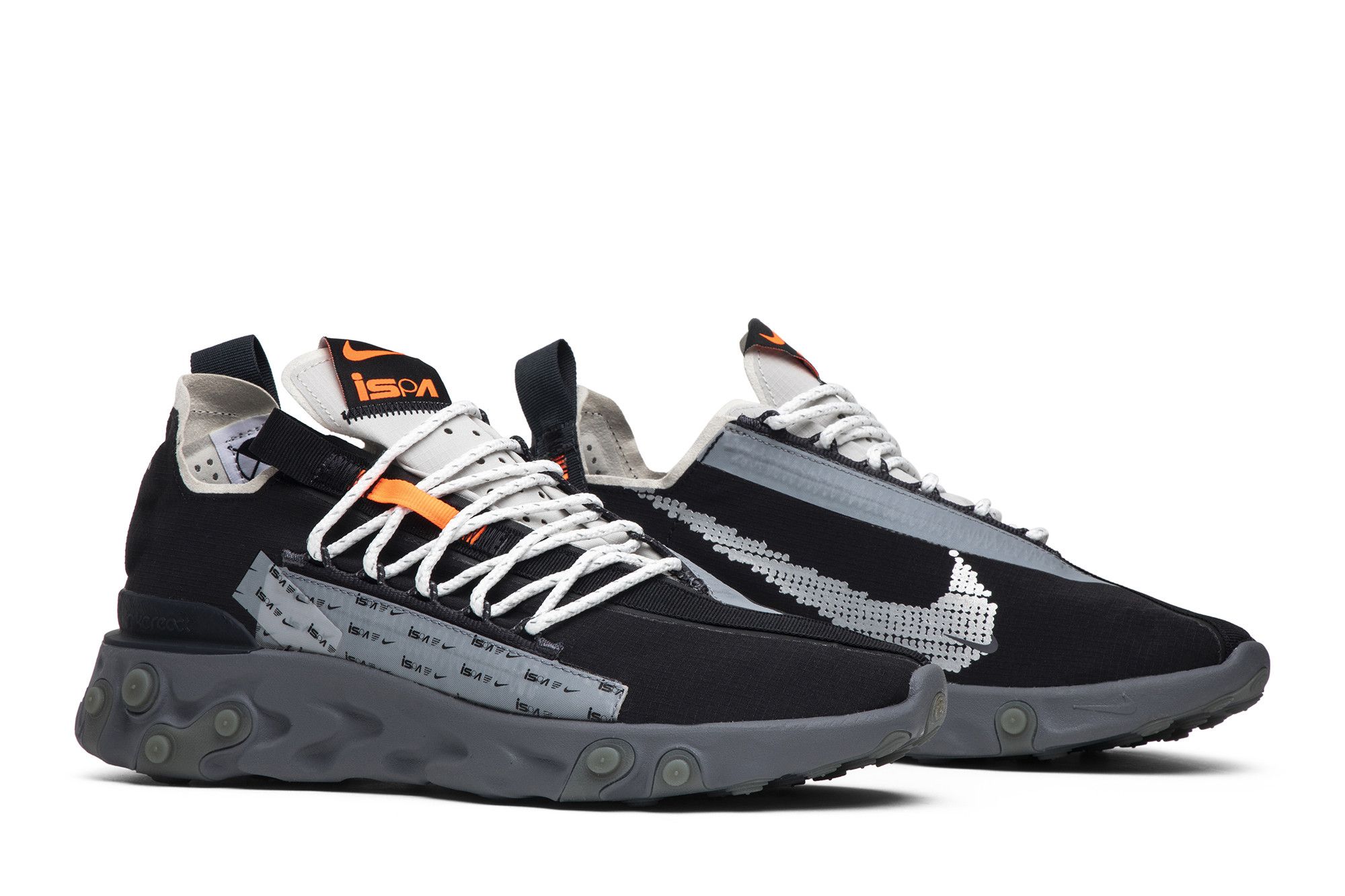 Nike react ispa low black discount