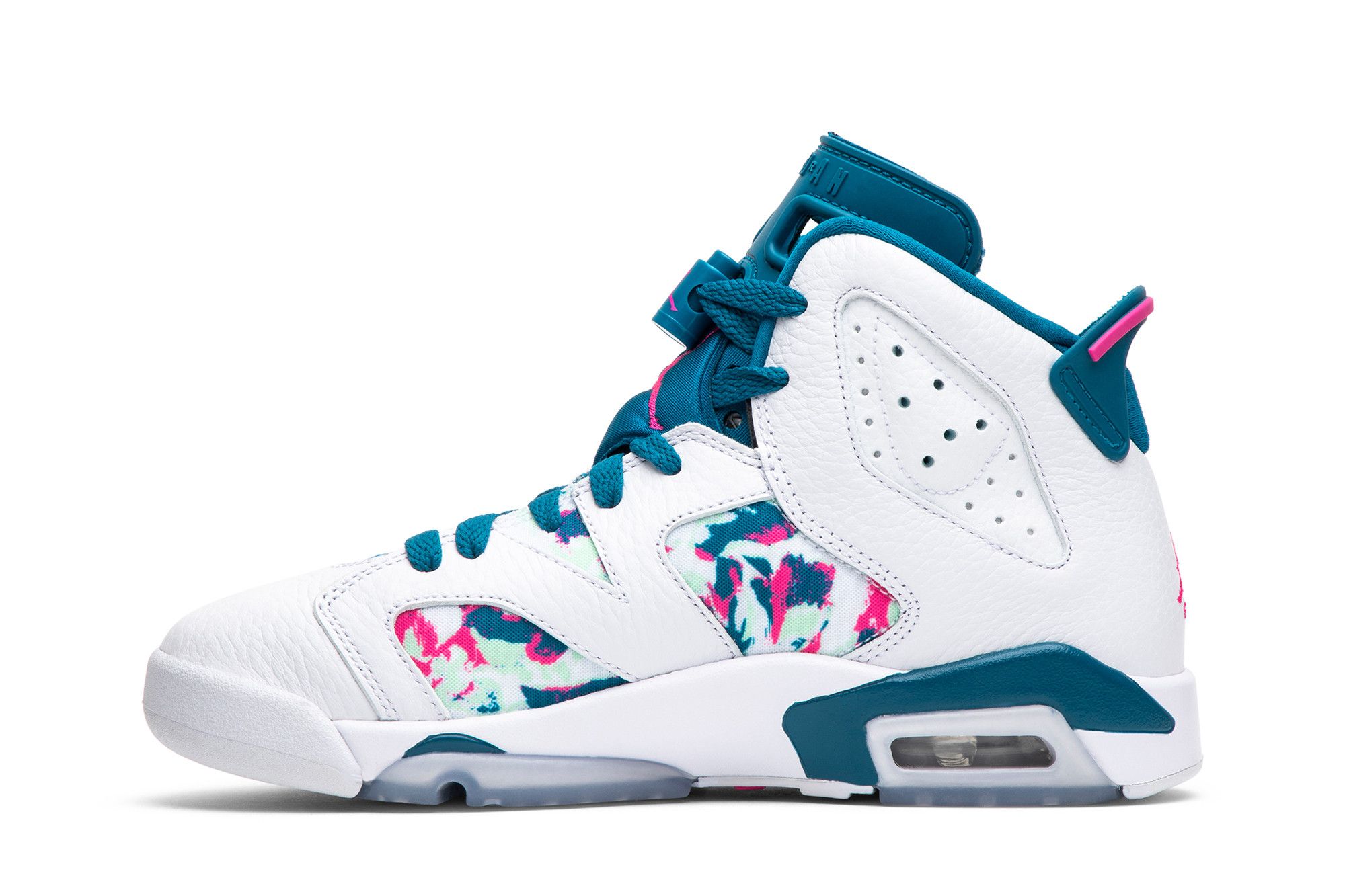 Size 3.5 Air Jordan 6 Retro GS Green Abyss