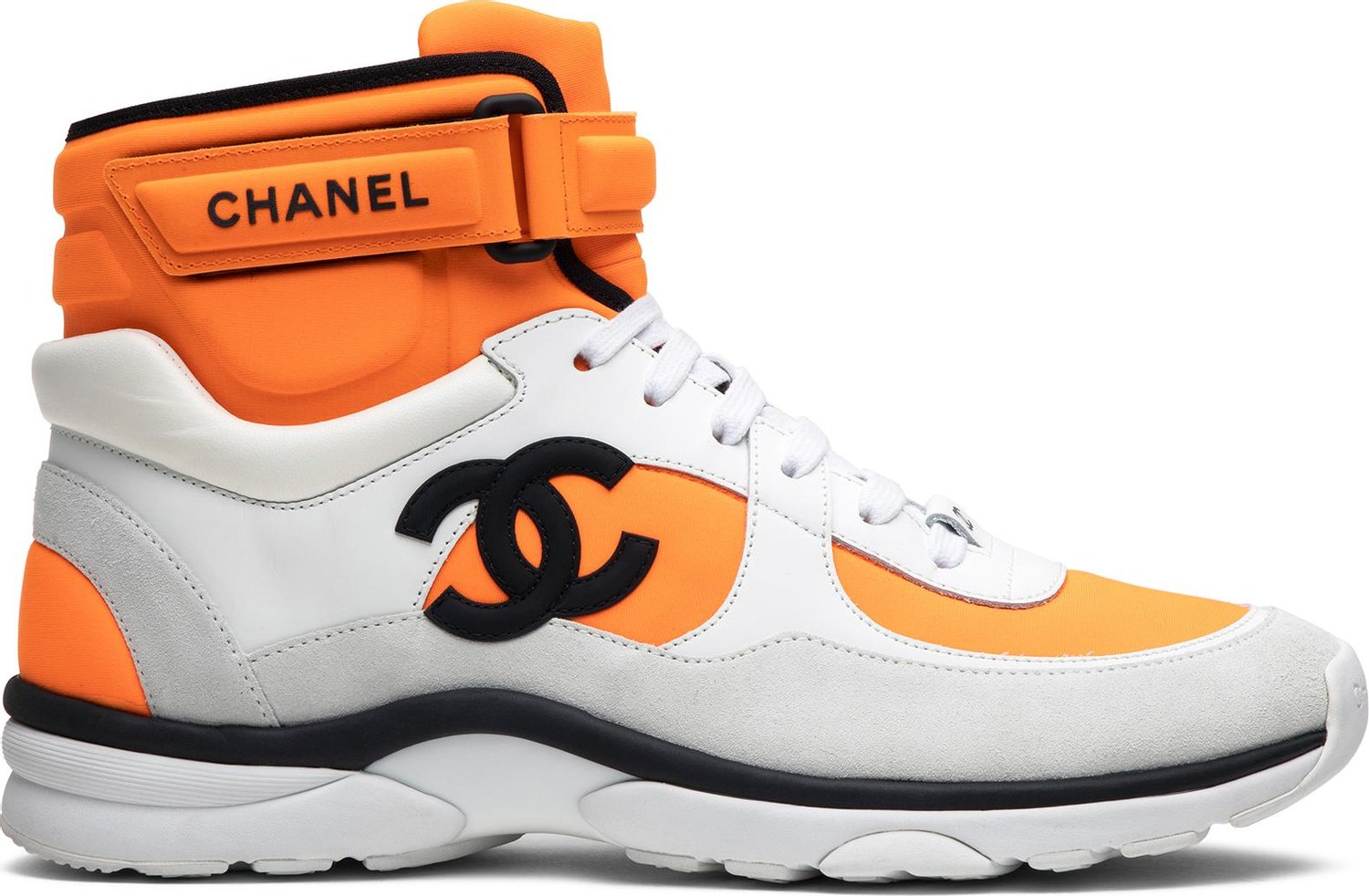 Buy Chanel Wmns Logo High Top 'Orange White' - G33728 Y52847 K0727 | GOAT