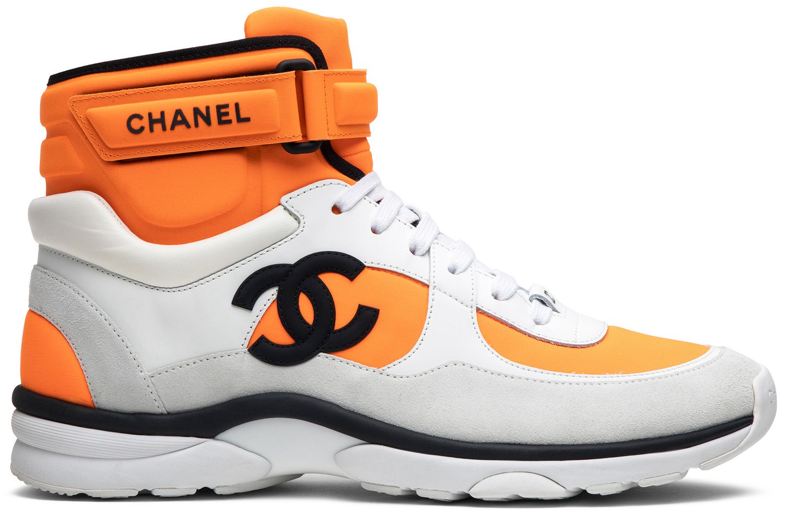 Buy Chanel Wmns Logo High Top 'Orange White' G33728 Y52847 K0727 GOAT