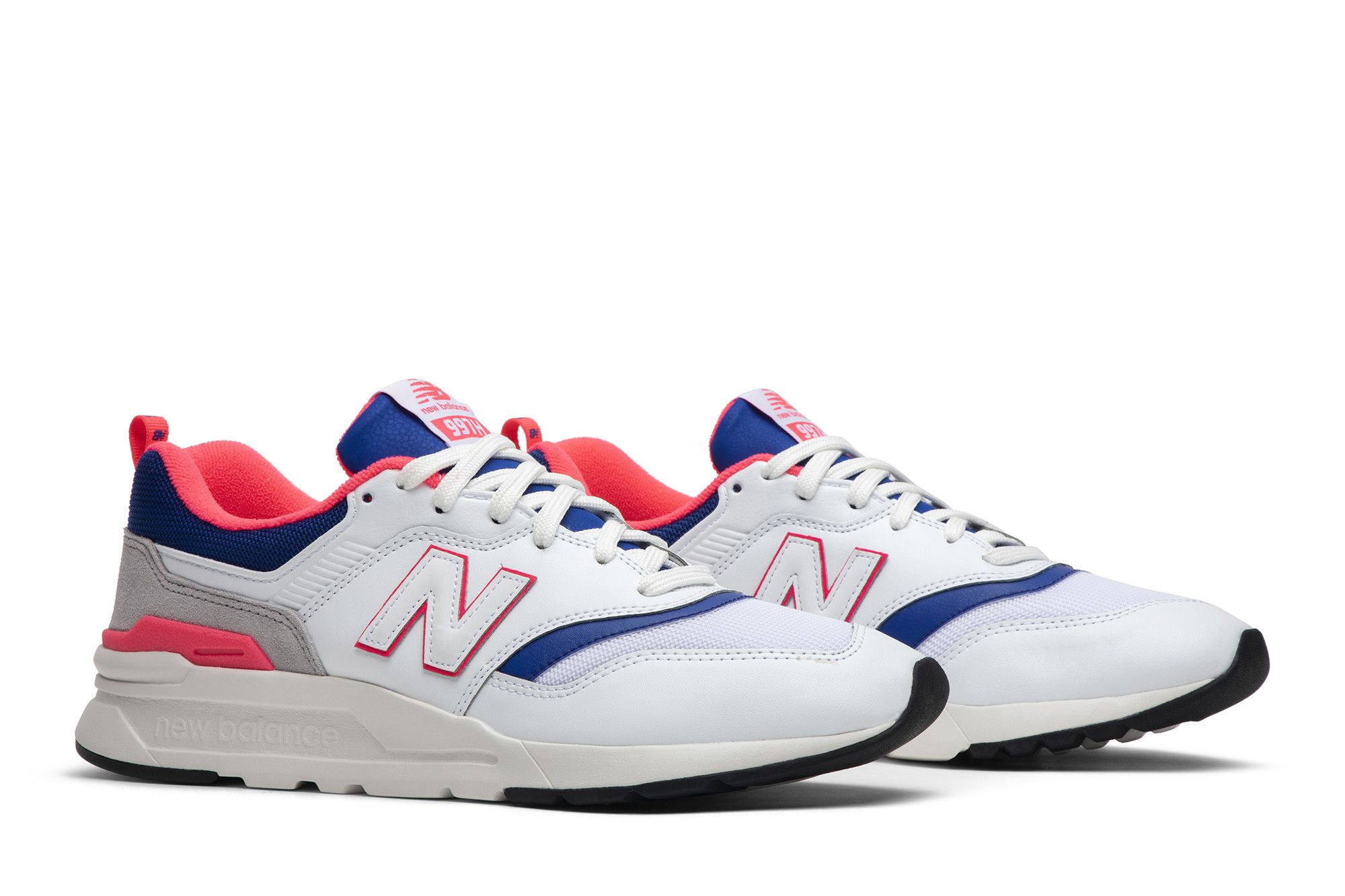 New balance 997 white pink blue cheap