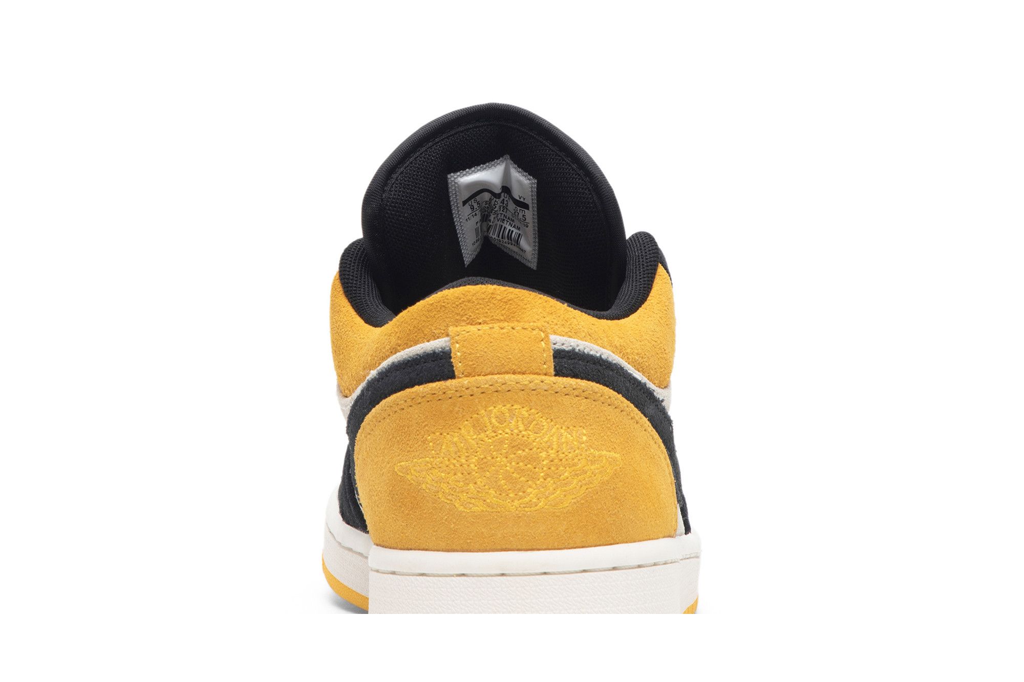 Jordan 1 low sail university gold black top