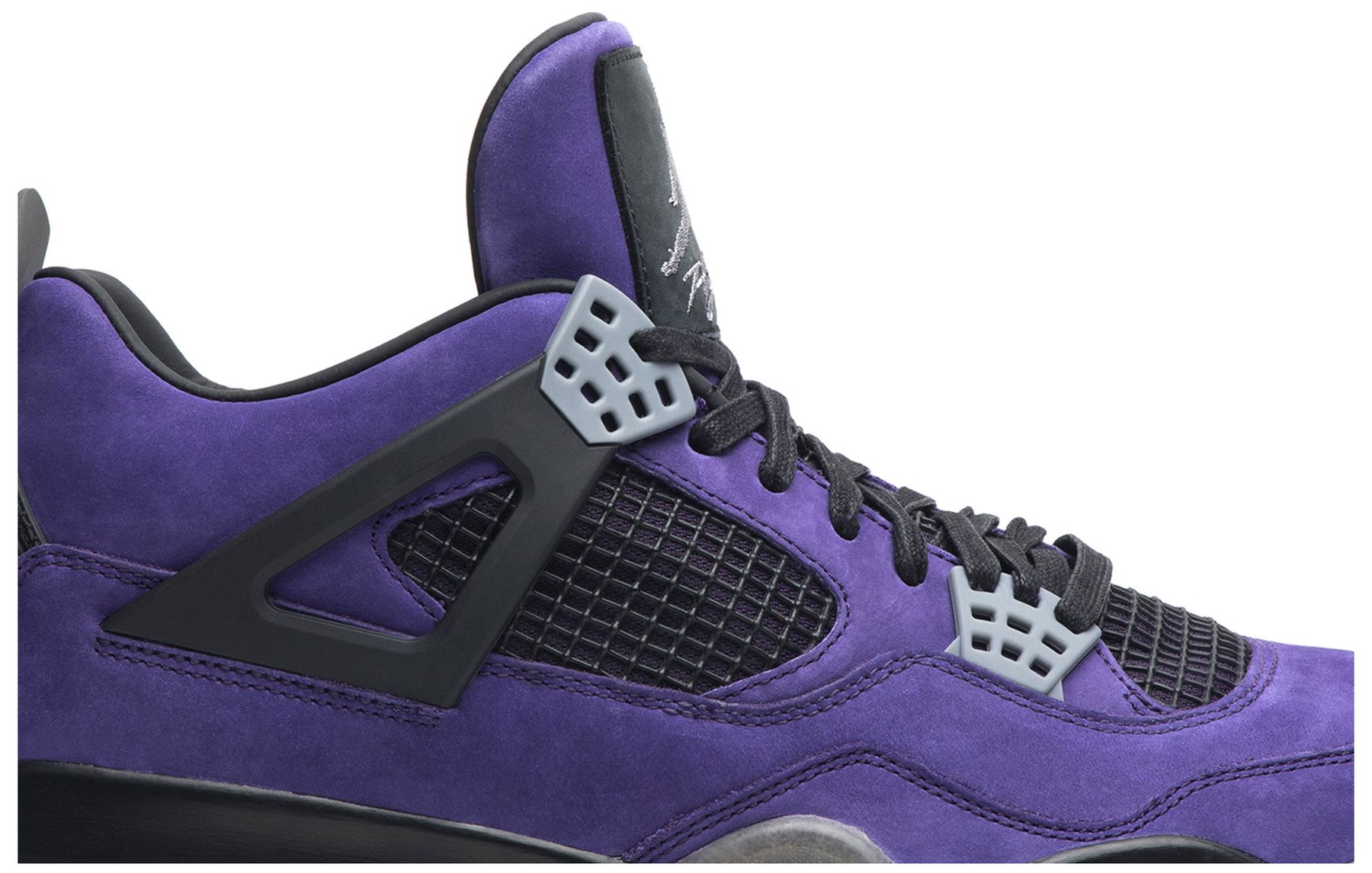 travis scott x air jordan 4 retro purple white black