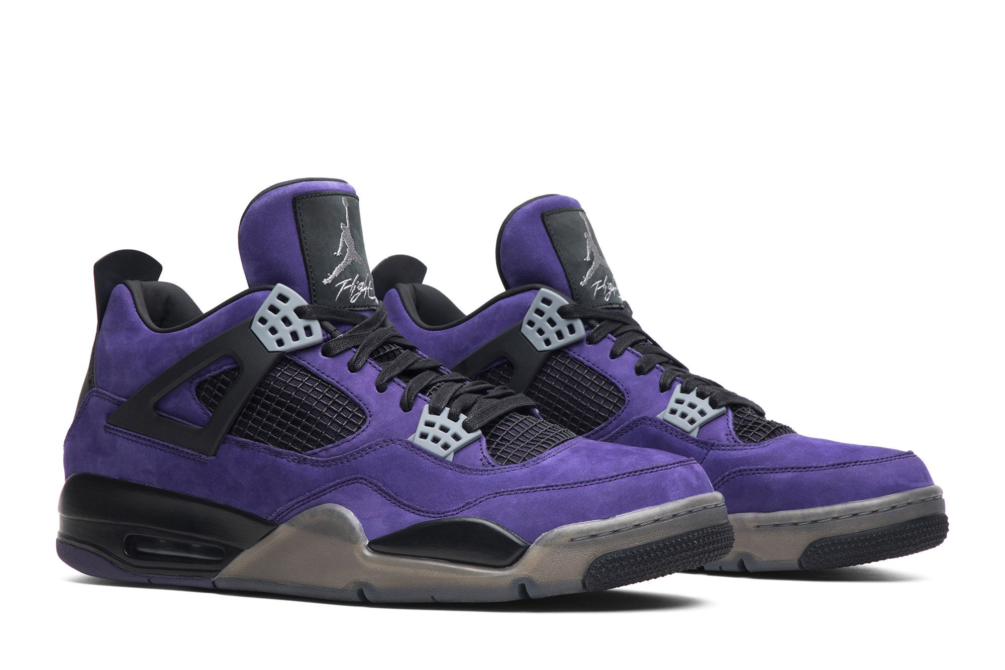 Buy Travis Scott x Air Jordan 4 Retro Purple Suede Black Midsole SP17 MNJDLS 811 AJ4 766296 GOAT