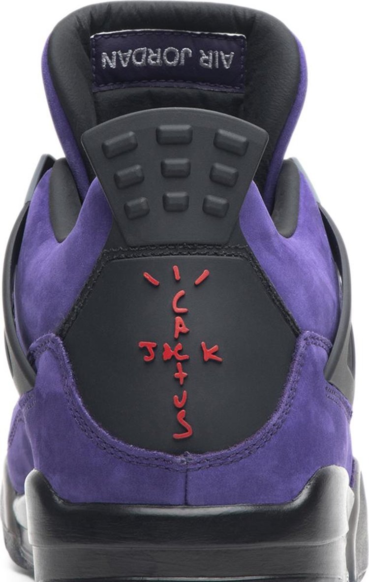 Travis Scott x Air Jordan 4 Retro Purple Suede   Black Midsole